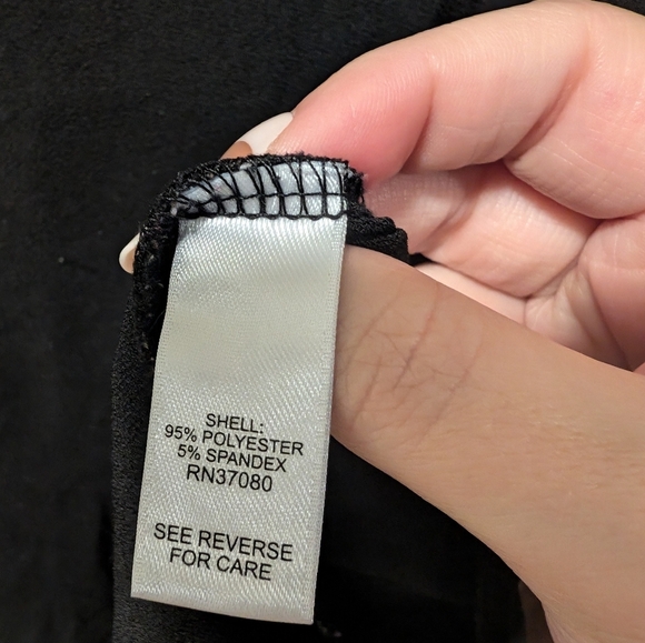 Black V-Neck Women's Top Cato - Picture 4 of 5